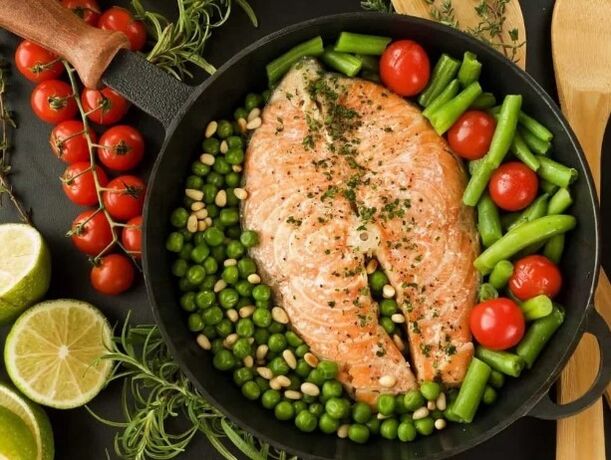 Fishing with vegetables
