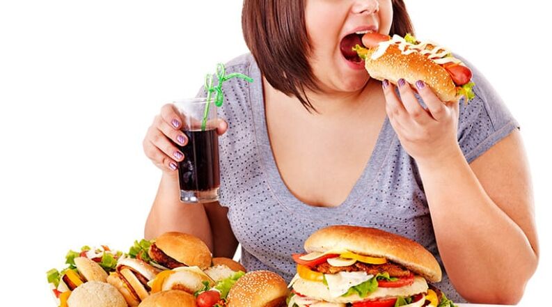 Unhealthy foods in type 2 diabetes